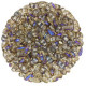 Czech DropDuo beads 3x6mm Crystal azuro 00030/22201